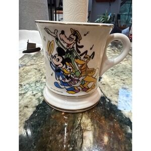 Vintage 1957 Disney Mustache Mug Mickey Donald Goofy Pluto‎  Dapper Dans Quartet